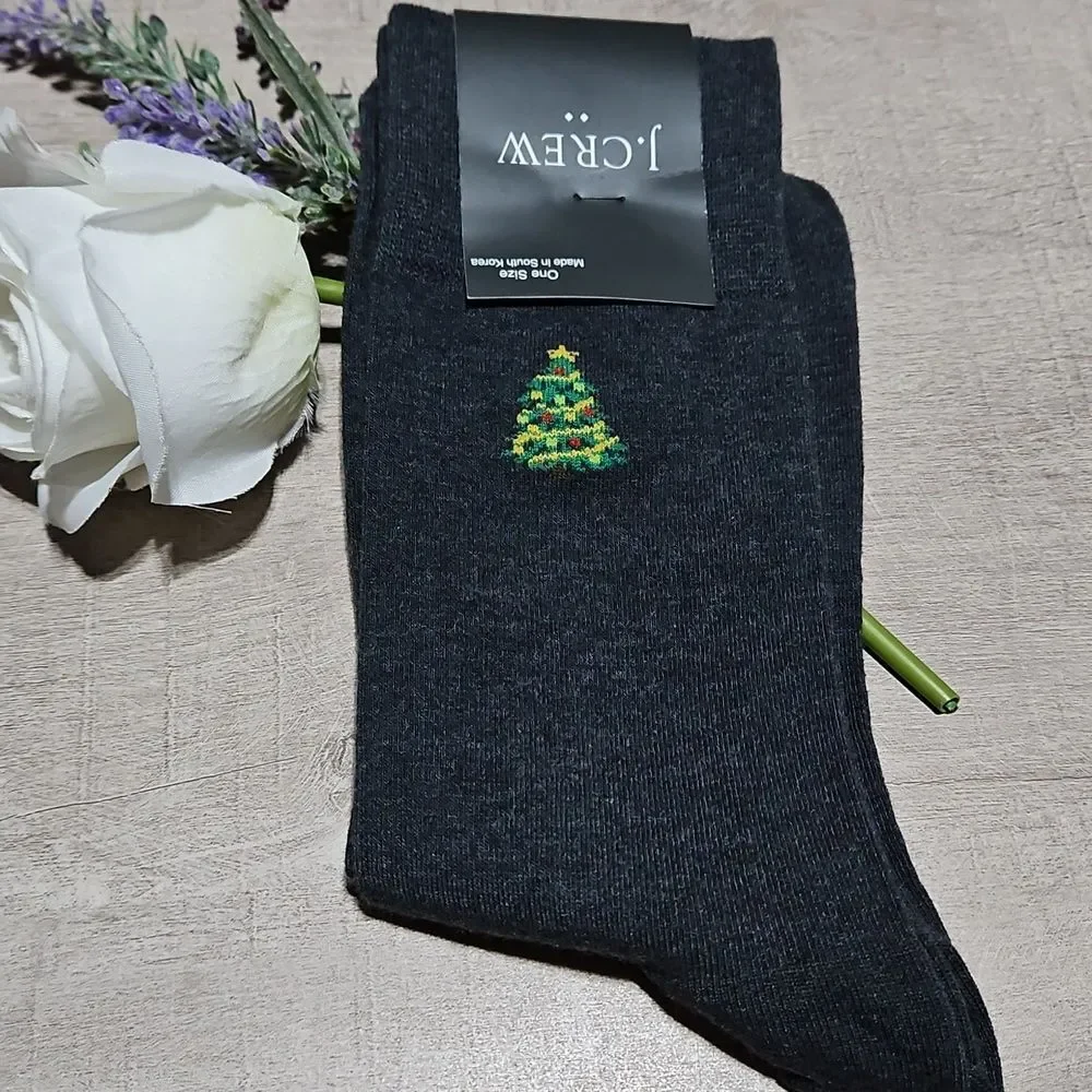 J. Crew 🎁 Men's Holiday Socks - Gray, Navy, Red